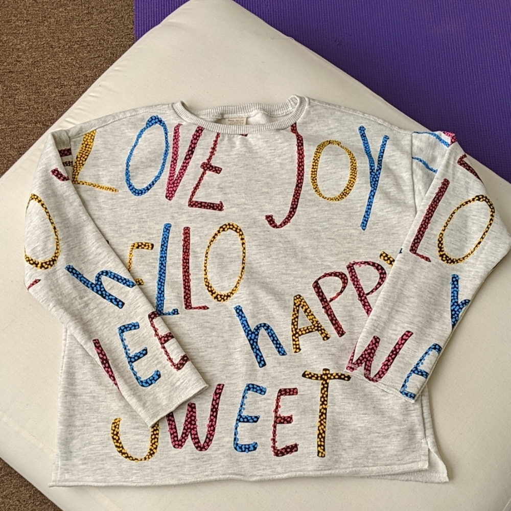 Zara girls graphic sweatshirt size 13/14